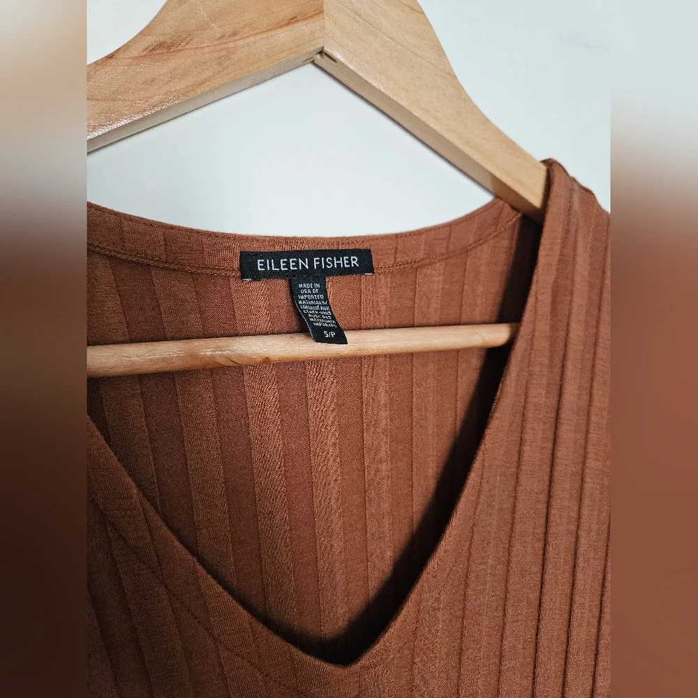 Eileen Fisher Tencel Ribbed Dress - Picture 3 of 3